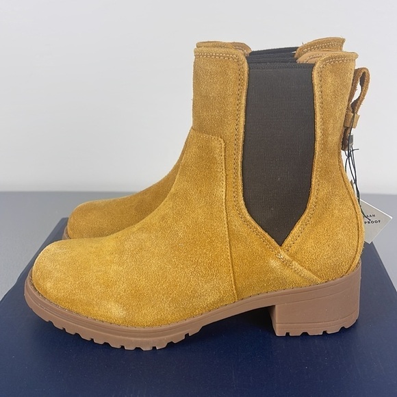 Cole Haan Camea Waterproof Suede Combat Boot. - Picture 2 of 12